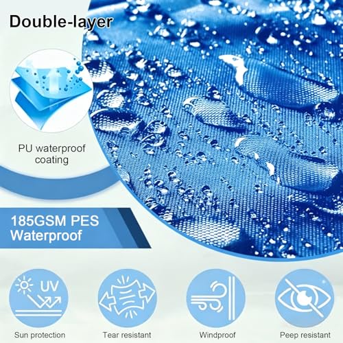 Voile de Vague U Auvent Polyester Rétractable Imperméable Jardin Terrasse