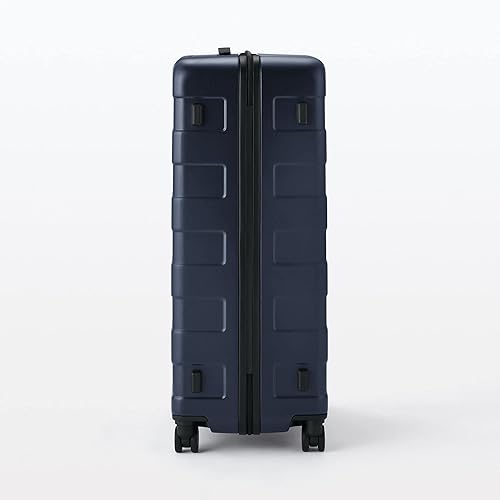 無印良品 MUJI スーツケース キャリーバッグ 大容量 105L ネイビー Amazon | 無印良品 キャリーケース(105L) バーを自由に調節