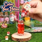 Kit d'artisanat magique pour les enfants avec 20PCS Bouteilles de potion - Fée potions magiques faisant le kit d'artisanat - Cadeau pour Noël, Anniversaire, Creative Art Craft Kit pour les filles garçons 6 7 8 9 10 Année