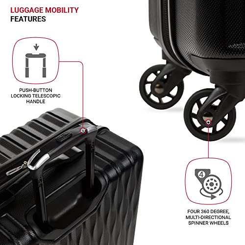 SwissGear 8018 Expandable Luggage, Hard Shell Large Luggage with Spinner Wheels - image 2