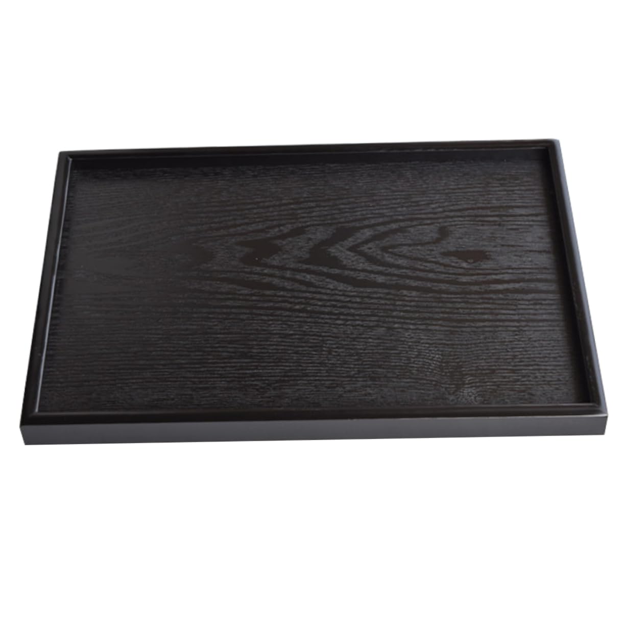 Bandeja Decorativa de Madera Negra para Velas, Estilo Retro, Fácil de Limpiar, Adecuado para Salón y Comedor