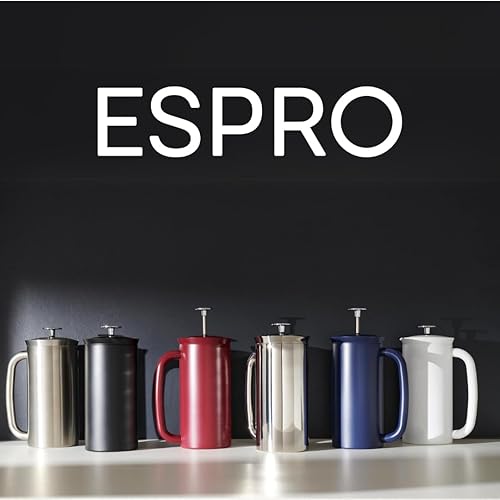 Miniatura 6 de ESPRO P7 French Press - Cafetera y té con aislamiento de acero inoxidable de doble pared arándano 32 onzas
