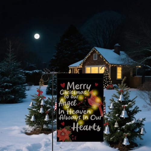 Drapeau de jardin de Noël LED cardinal extérieur 30x45cm