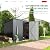 U-MAX 7x3 Lean to Shed, 3x7 Outdoor Bike Sheds & Outdoor Storage Clearance, Small Lean to Metal Storage Shed, Outdoor Storage Cabinet Weatherproof for Bikes in Dark Grey