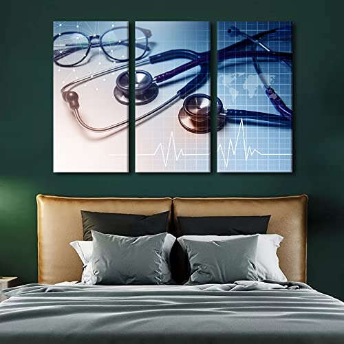 Décoration murale médicale stéthoscope, idée cadeau pour médecin - 4