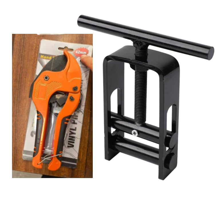 Squeeze Off Tool 0-32mm Opening, Plumbing Tools for Isolating Mains MDPE Plastic Pipe or Rubber Pipe, Plumbers Hand Tools for Water Isolation, Clamping Tool Stops Water Flow (B)