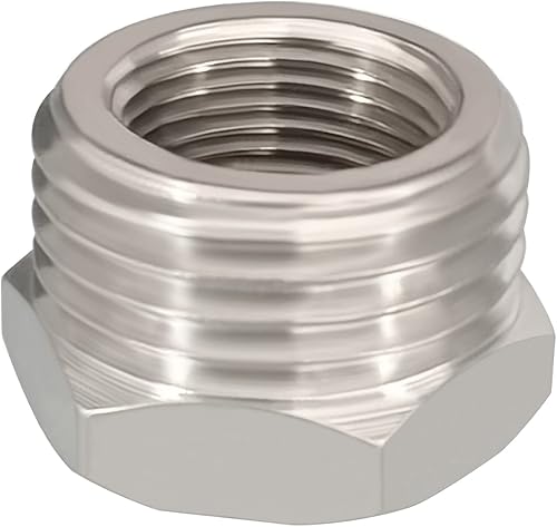 Miniatura 7 de Fitvell Adaptador reductor de cobre niquelado G 12 macho a 38 hembra manguera de compresión adaptador de línea de suministro de agua para cocina,