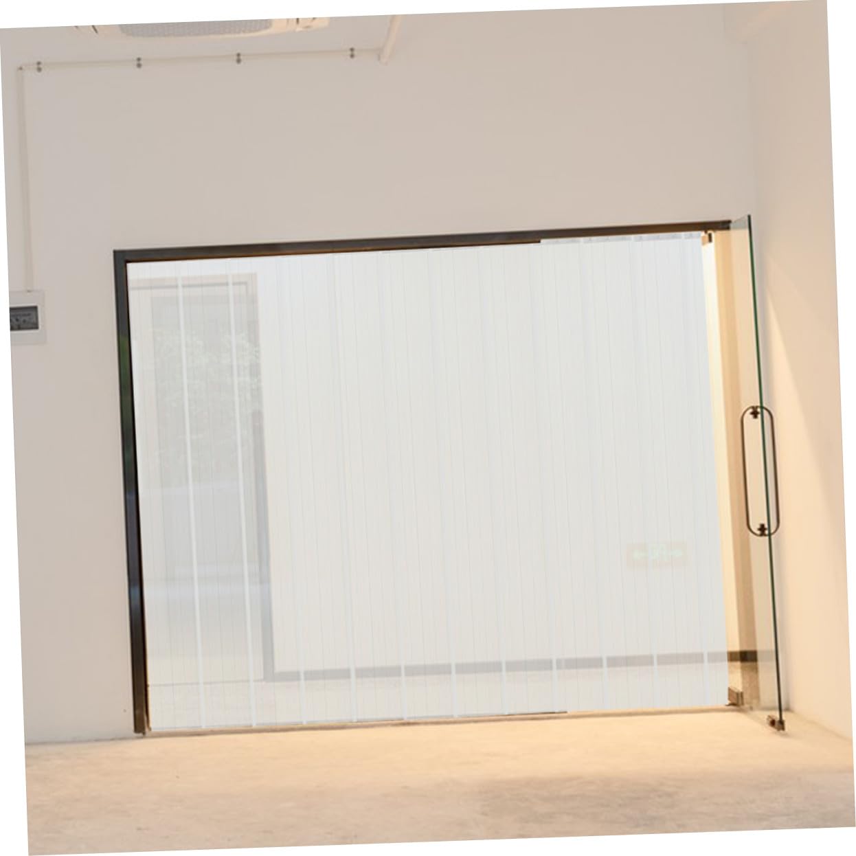 ORFOFE Rideau de Porte PVC Épais Coupe-Vent et Étanche pour Marché et Chambre Froide Bande Transparente Installation Facile et Résistance Froid