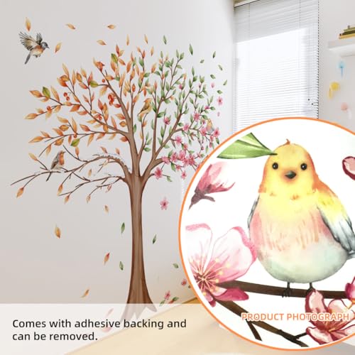 Stickers muraux amovibles grand arbre vinyle pour relooker un mur