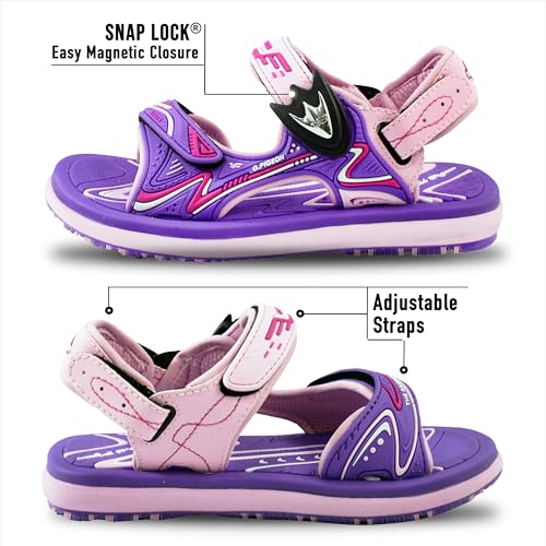 Image of Gold Pigeon Shoes Easy SNAP LOCK Outdoor Water Kids Toddler Sandals for Girls & Boys. Everyday, Vocation, Pool, Summer, Beach Essentials.