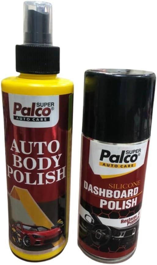 PALCO AUTO BODY POLISH 200ML &PALCO SILICONE DASH BOARD POLISH 150ML COMBO