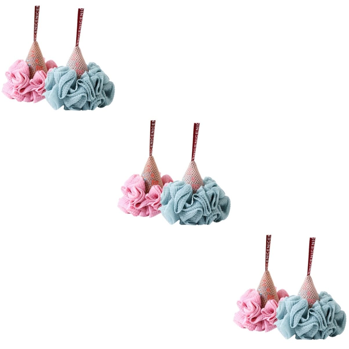 minkissy 3 Juegos de Esponjas Exfoliantes de Nailon para Y Accesorios (2 Unidades)