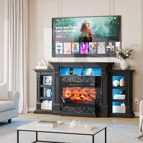 Luxury Entertainment Center with Fireplace