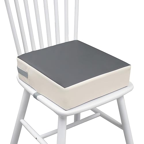 Miniatura 1 de Eiury Asiento elevador para mesa de comedor PU lavable impermeable doble cinturón de seguridad antideslizante asiento elevador para comedor infantil