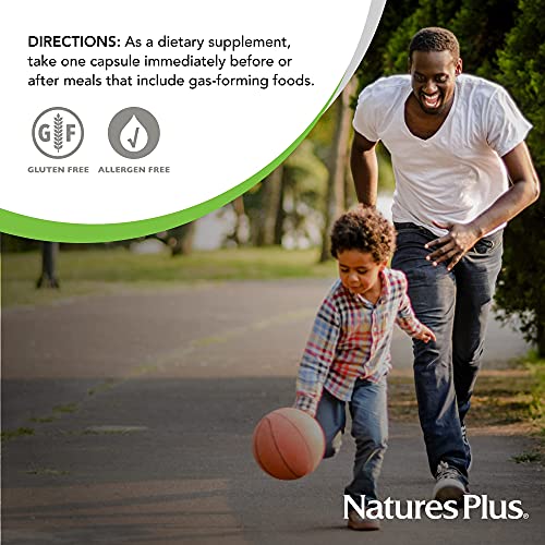 Naturesplus Say Yes To Beans Enzyme Complex - Natural Food Enzyme Supplement For Gas Relief, Digestive Aid - 60 Vegetarian Capsules (60 Servings) #TOP4