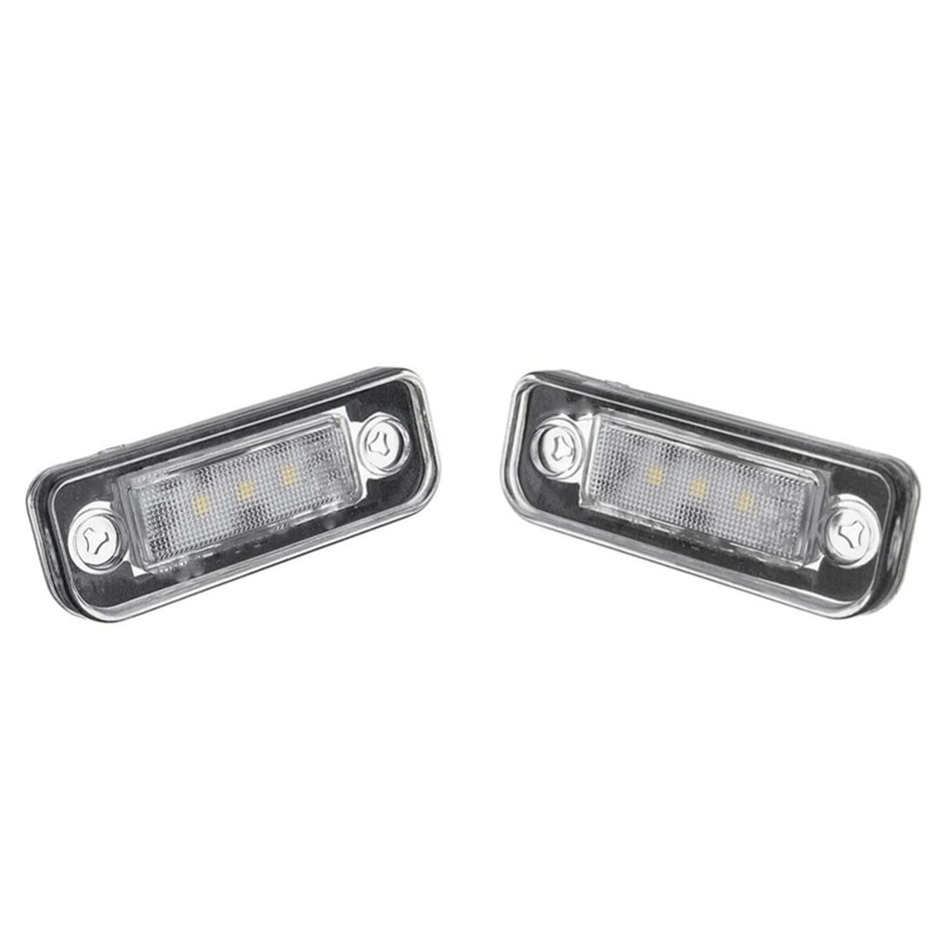2 uds. Lámpara de luz LED para matrícula sin errores para m-erc-edes para b-enz W-203 5D W-211 W-219 R171 DC 12V 3- SMD luz blanca LED para matrícula