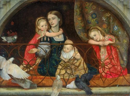 Pintura mural decorativa de alta definición con lienzo Sra. Leathart y tres hijos 60x90cm