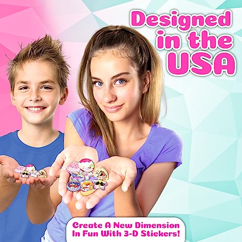 Pegatinas 3D ILY DIY Activity Kings para personalizar cuadernos y material escolar 4