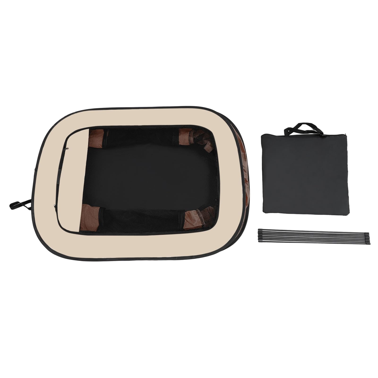 Station de maternité portable fermée pour animaux de compagnie, avec bonne ventilation, pliable, pour petits animaux, chiens, chats, lapins, chatons, chiots et lapins, 110 x 85 x 58 cm