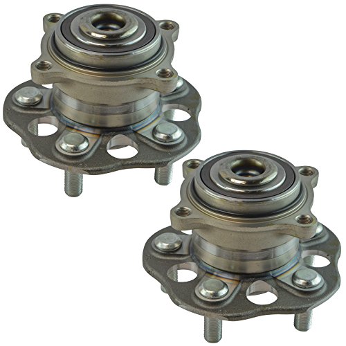 Image of TRQ Rear Left and Right Wheel Bearing and Hub Assembly Set 2 Piece Compatible with 07-11 Honda CR-V 10-11 Accord Crosstour 12-15 FWD Models