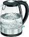 Produktbild Clatronic WKS 3680 G Glas-Edelstahl-Wasserkocher 1,7 L, verdecktes Edelstahlheizelement, außenliegende Wasserstandsanzeige