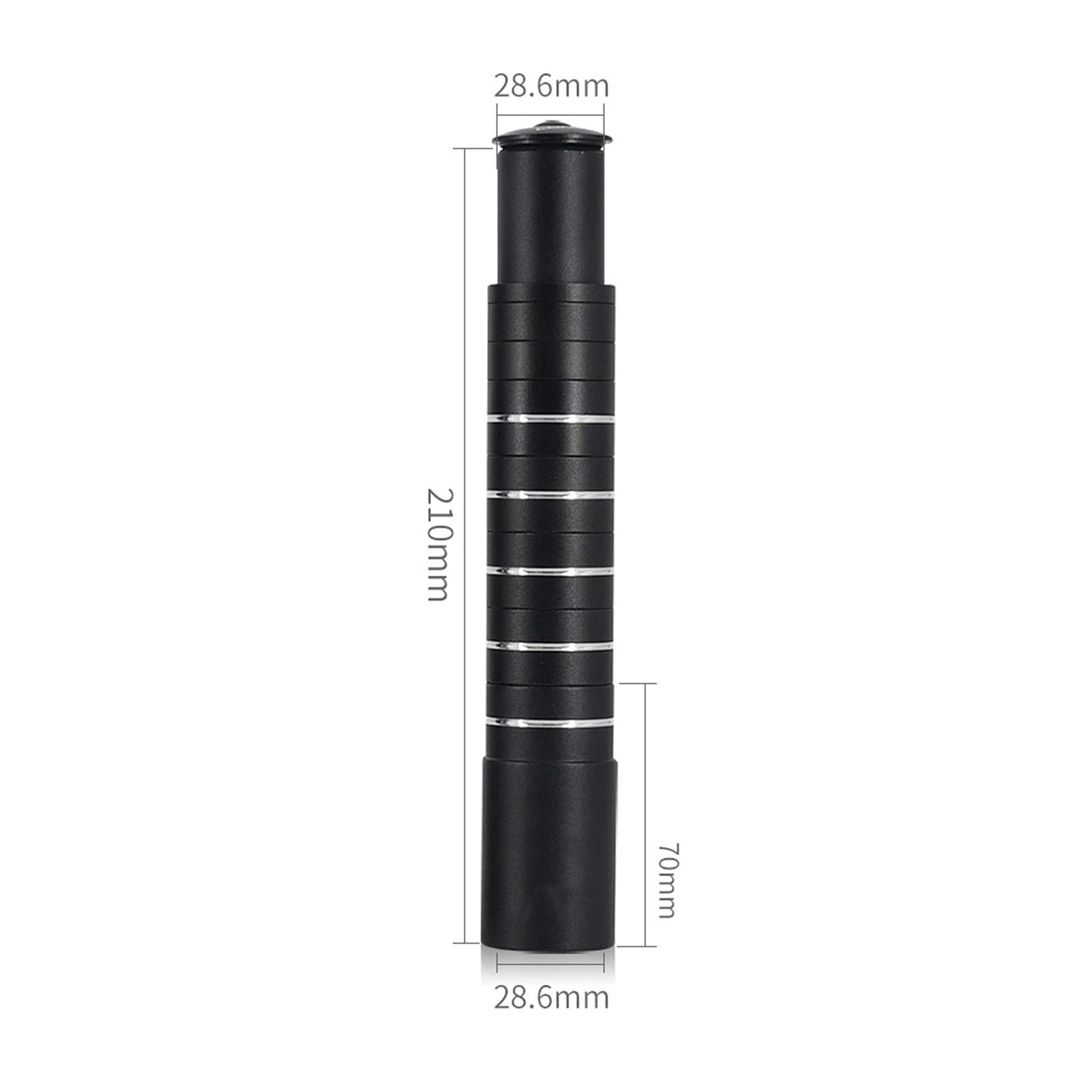 RiToEasysports Estensione dello Stelo della Forcella della Bicicletta Regolabile in Lega di Alluminio per Riser per Manubrio per Mountain Bike(210 mm)