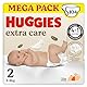 Huggies Extra Care Bebè, Windeln Größe 2 (3-6 kg), sehr saugfähig, Disney-Design, Mega-Pack, 104 Stück