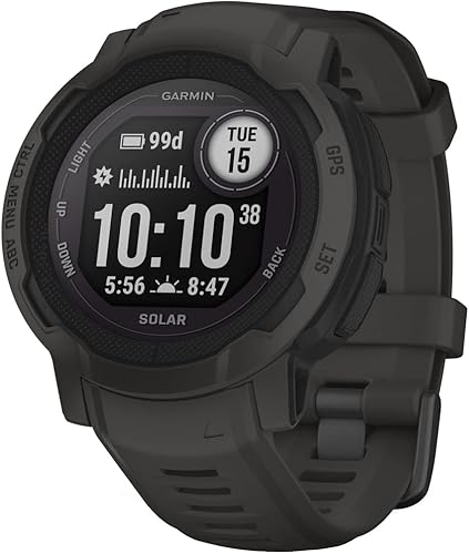Miniatura 11 de Garmin 010-02627-13 Instinct 2 Solar Smartwatch Tactical Edition Paquete negro con paquete de protección mejorada CPS de 2 años premium Edición