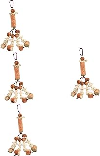 Ipetboom 4 Pçs Brinquedo Para Mastigar Papagaio Periquito Gaiola De Pássaro Brinquedos Para Araras Grandes Brinquedos Para Papagaios Resistentes À Mordida Brinquedo Para Calopsita Conure