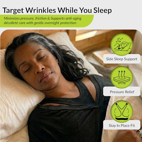 Image of Anti-Wrinkle Sleep Bra for Women - Prevent Cleavage Wrinkles & Chest Creases, Night Bra for Side Sleepers