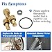 Alsoyixia 30092 Bath Yoke Replacement Part with Gasket, for Shower & Tub Valve Faucets