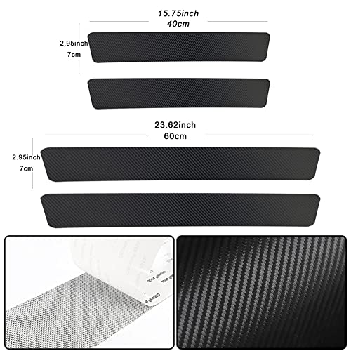 4 Pezzi Protezioni battitacco per auto, logo auto