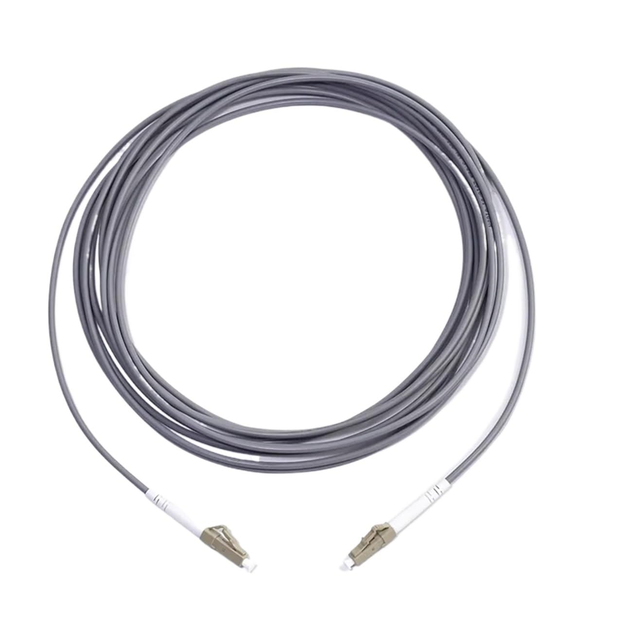 Câble à fibre optique blindé en PVC multimode OM1 62,5/125 Simplex/Duplex - 2 cœurs - Connecteurs LC FC-SC-ST - 60 m à 120 m - LC 1 fil - 60 m