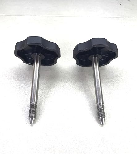 2 pcs Soft Top Screw Door Surround Knob Kit Window Frame with Pin Compatible with 1997-2006 Jeep Wrangler TJ Hardware/Accessories