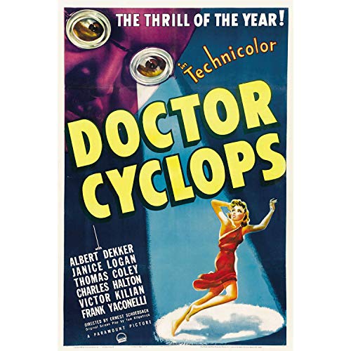Poster Docteur Cyclops 91x129cm pour créer une ambiance salle de cinéma vintage