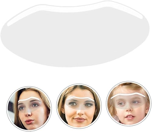 Miniatura 8 de Gatuida 30 unids pelo corte ducha protector facial protectores de ojos para barberos adhesivo cara cubierta para el peinado del cabello teñido