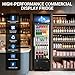 ETL & DOE Certified Commercial Beverage Refrigerator 14.8 Cu Ft, Commercial Display Fridge with Glass Door, Upright Merchandiser Refrigerator Cooler with Front LED Light for Stores, Restaurant, Office