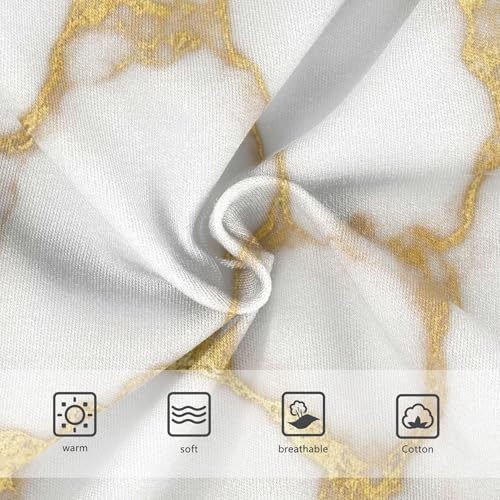 Florals Toddler Underwear Floral 2t Cotton Panties for Girl White Marble Gold Vein Briefs Girls Undies3