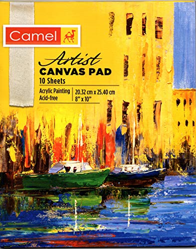 Image of Camel Artist Canvas PAD - 20cm x 25cm (8 inch x 10 inch) by Anmol Art & Frames