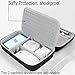 Hard Electronic Organizer Travel Case Electronics Accessories Organizer Pouch Bag Double Layer Shockproof Box for MacBook Power Adapter Chargers Cord Flash Drive Apple Magic Mouse Pencil Power Bank