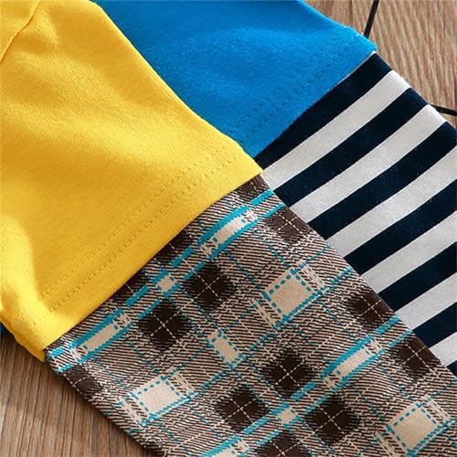 Infant Baby Cotton Long Sleeve T Shirts Crewneck Comfy Soft Pullover Toddler Girl Boy Cute Cartoon Stripe Graphic Outfits3