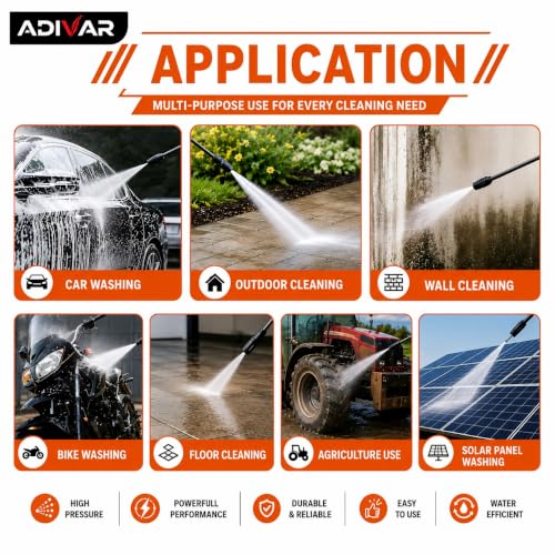 Adivar AD-200 2200W 200 Bar 8L Pressure Washer - Image 5