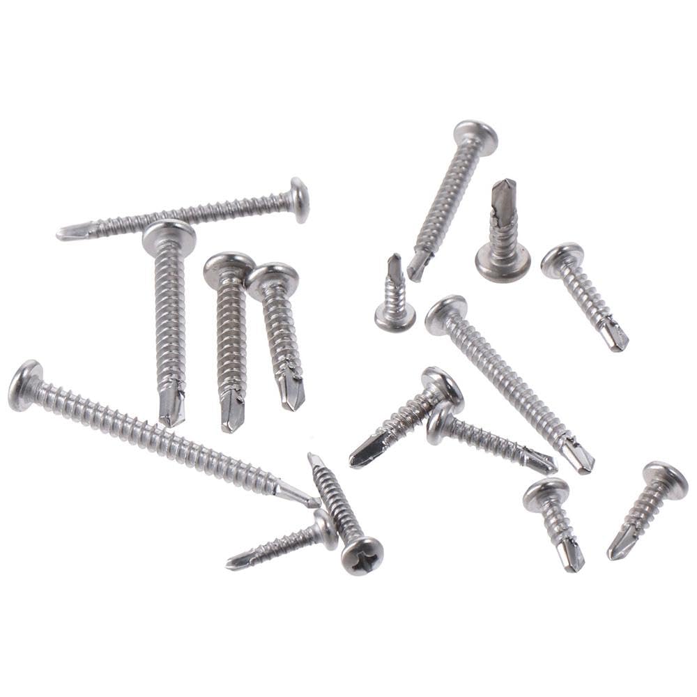 Upluckey Screws Assortment Kit 415Pcs Black Durable #6#8#10 Sheet Metal Screw Modified Truss Head Stainless Steel Self Tapping Screws - Image 2