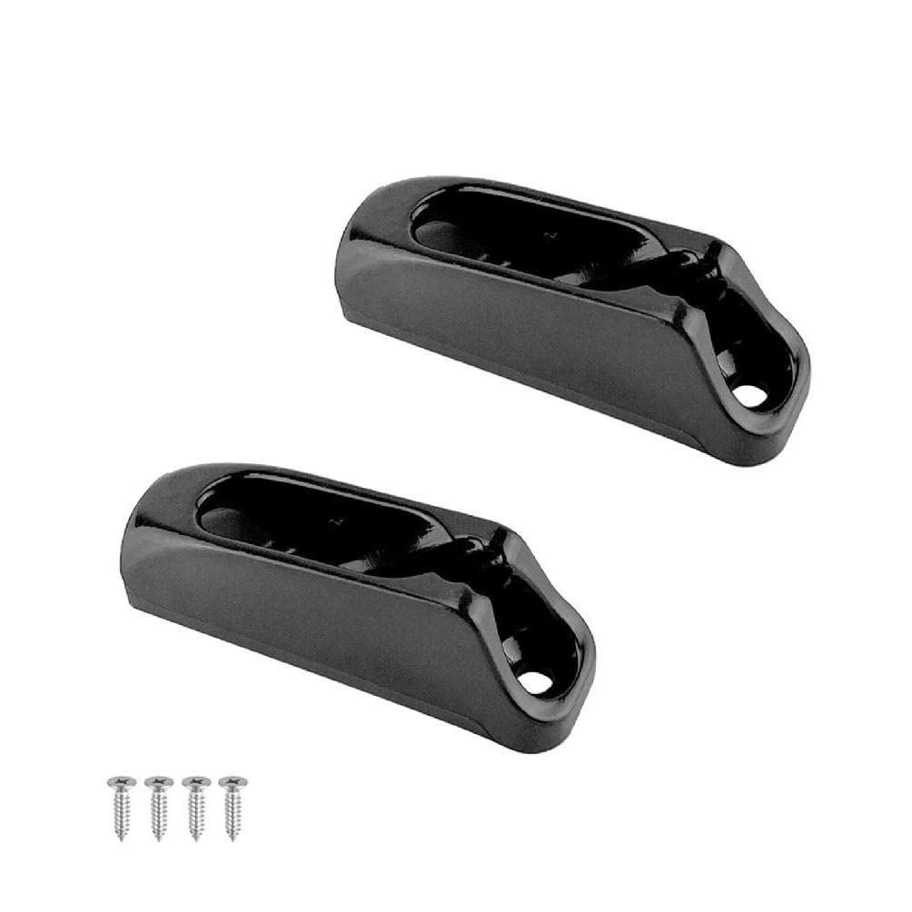 Ruarby Black Boats Accessories Nylon Jam Cleat Self-Lock Rope Cord Tensioner Runner For Outdoor Safety Canoeing Kayak Surfing Marine Accessories For Fishing Boats Nylon Clam Cleat Cord Tensioner Runner Kayak