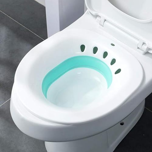 Miniatura 5 de Asiento de inodoro plegable para baño posparto, para el cuidado posparto, bañera, bañera, bañera, lavabo de remojo para calmar y limpiar la vagina,