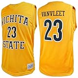 Retro Wichita State Shockers Fred VanVleet #23 College Basketball Jersey - Gold