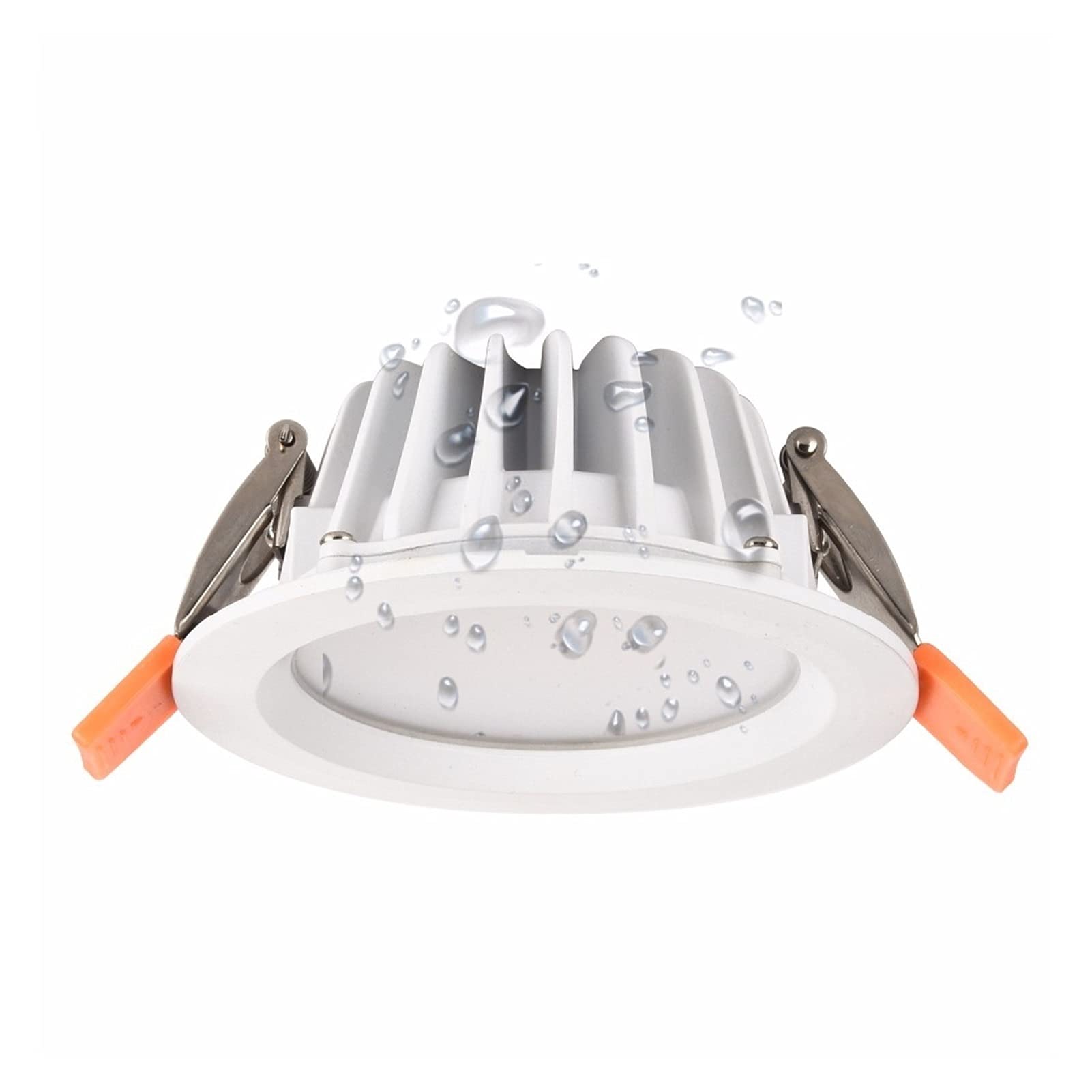 Focos de techo Luz Led empotrada IP65 impermeable a prueba de fuego, iluminación techo 5W, 7W y 9W for sala estar, dormitorio, cocina baño(9w,Pure White 7000K)