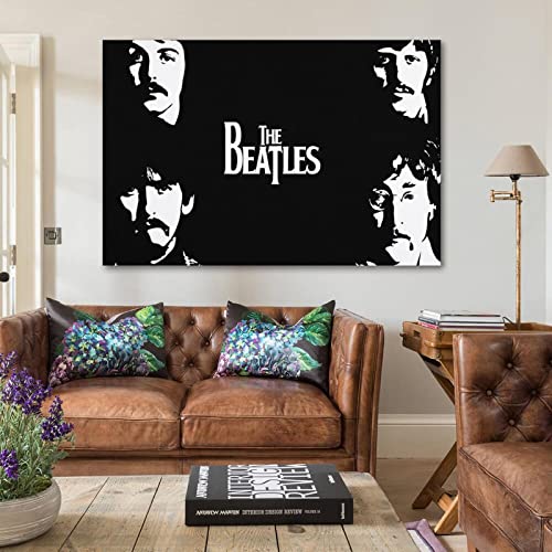 SHUPSY Poster décoratif sur toile The Beatles Banks – 30 x 45 cm - Les Beatles, Paul McCartney, John Lennon, RIngo Starr, George Harrison SHUPSY Poster décoratif sur toile The Beatles Banks - 30 x 45 cm – Image 6
