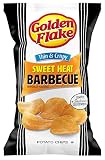 Golden Flake Thin & Crispy Potato Chips, 4.625 Oz Bags (Pack of 4) (Sweet Heat BBQ)