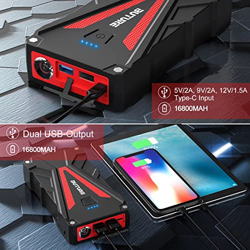 image for BUTURE Jump Starter Power Pack, 2000A Peak 16800mAh, 12V (up to 8.0L G